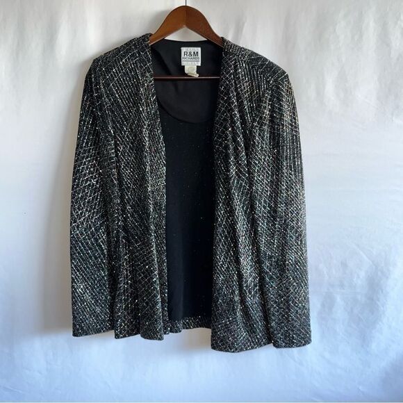Women's Vintage R&M Richards Sparkly Blazer - Picture 2 of 6